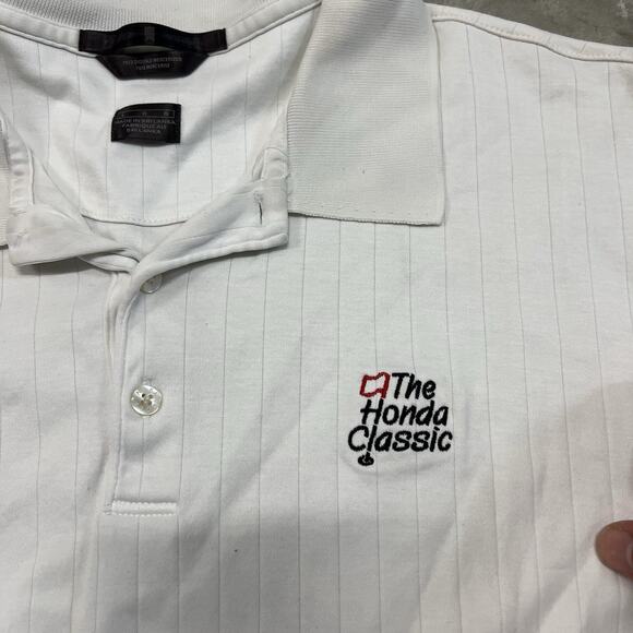 Tiger Woods Golf Polo Mens Large Collection Honda Classic White Logo GUC - Picture 6 of 9
